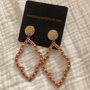 Pink and Gold earrings